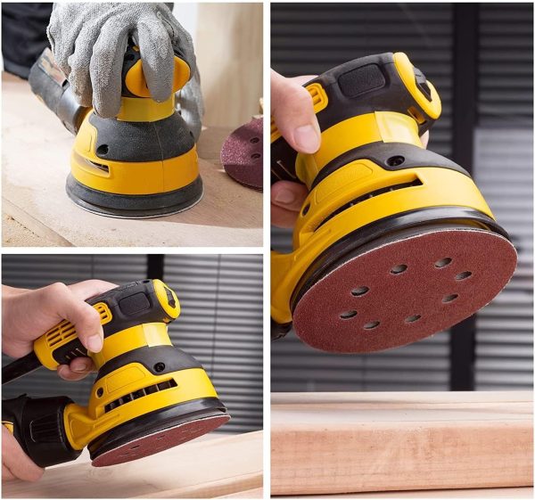 165 PCS 5 Inch Sanding Discs,Round Hook and Loop Sandpaper for Random Orbital Sander 40 60 80 120 150 240 320 400 600 Grit - Image 8